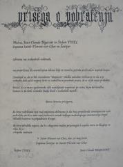 Prisega o pobratenju med občinama Saint Florent sur Cher in Šentjur